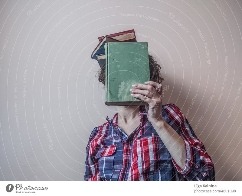 Book in front of face To leaf (through a book) Library Paper Literature Reading Page School books Wisdom Novel Academic studies book collection Reading matter