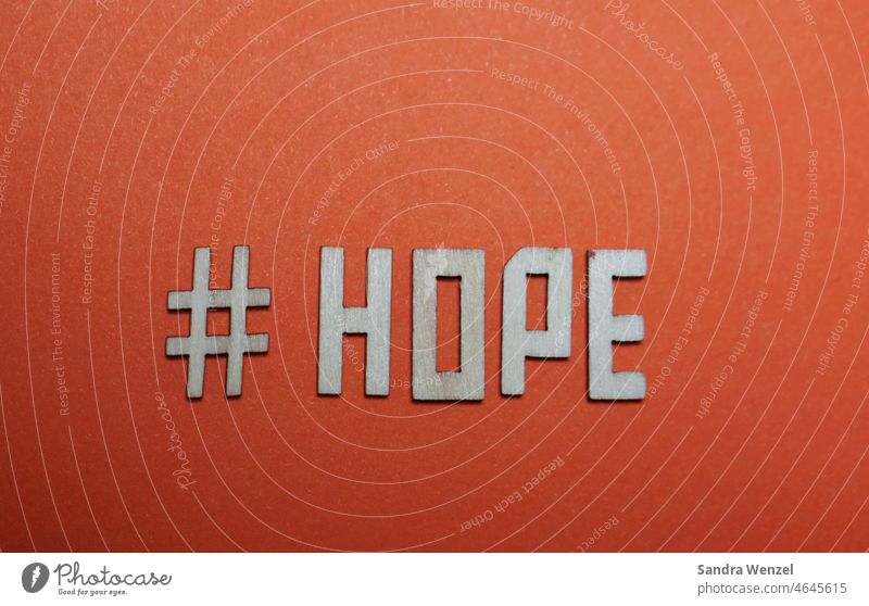 "HOPE" as a typeface made of wood hope Hope confident Virus pandemic job Future Democracy Love marriage Illness Disease Healing medicine research