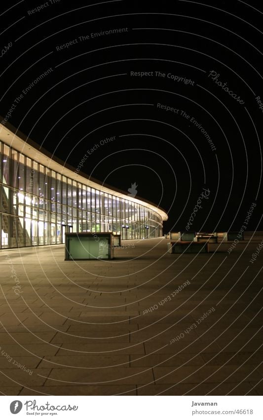 CCD at Night Dresden congress centre Modern Architecture