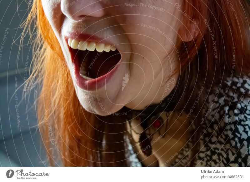 The Scream Mouth Woman Anger Teeth portrait Lips Aggression Face Human being Adults Emotions Fear Aggravation Panic Pain Distress Frustration Animosity