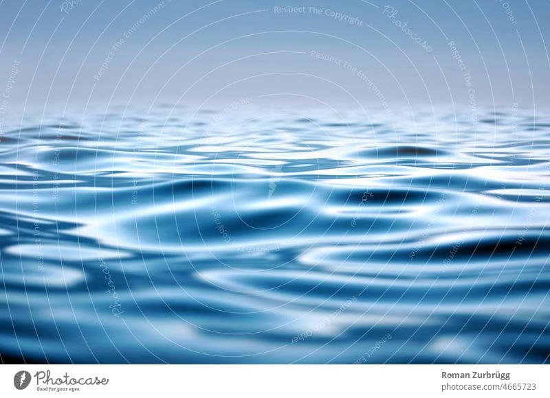 silent Water wave Waves rays element Surface Surface of water Source Sky Beverage Table water Pure neat texture background Dynamic Blue Liquid Nature Pattern