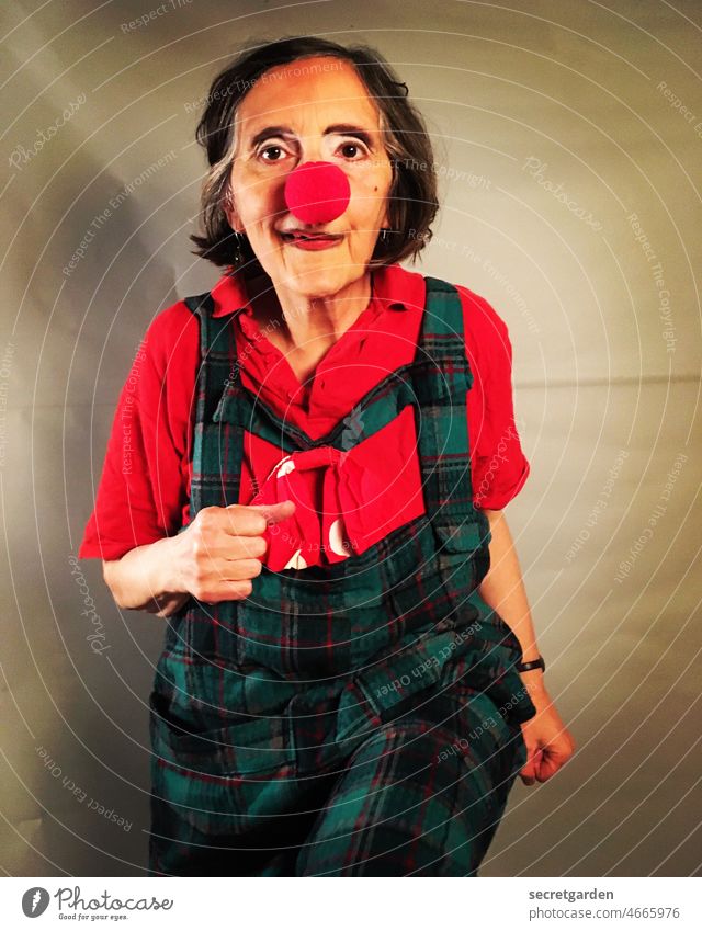 such a circus Clown Nose Funny awakening carnival Costume Smiling March Carnival Joy Human being Colour photo Happiness portrait Party Carnival costume