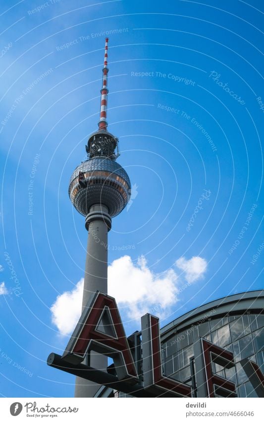 Alexanderplatz Berlin with television tower alex Downtown Berlin Berlin TV Tower Landmark Sky Capital city Tourist Attraction Architecture Town Tourism