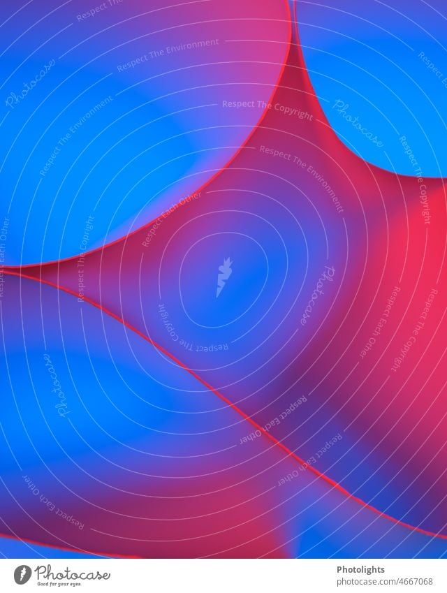 Curved lines on blue red background Free space Style Copy Space Advertising shape Round Stripe Match Dividing line Diagonal Copy Space bottom Copy Space middle