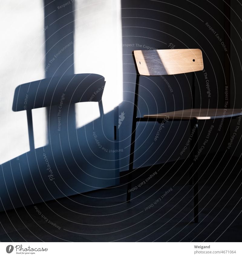 Chair in office in morning light Office Discussion launch startup magical clean Abstract Shadow