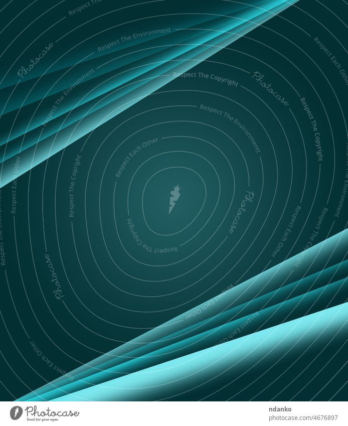 abstract emerald background with blurred layers of lines, in the middle there is a place for an inscription design modern futuristic shape curve bright effect