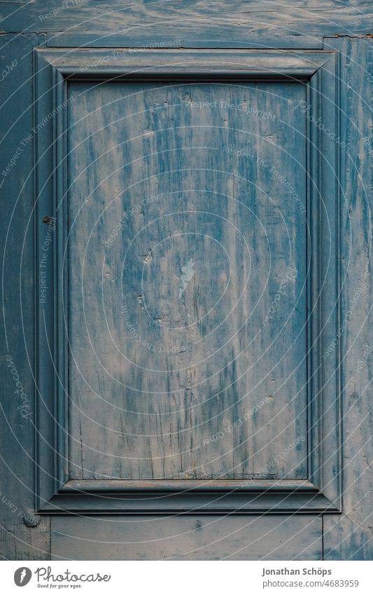 Wooden door close up in blue Blue texture Wood texture Frame Close-up Old Historic Colour photo Deserted Exterior shot Wall (building) Entrance