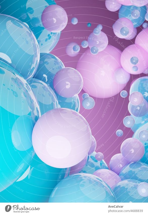 Abstract 3d render of composition with pink and blue spheres, modern  background wallpaper design. Template for presentation,logo,  colors,geometric shapes,simple mockup - a Royalty Free Stock Photo from  Photocase