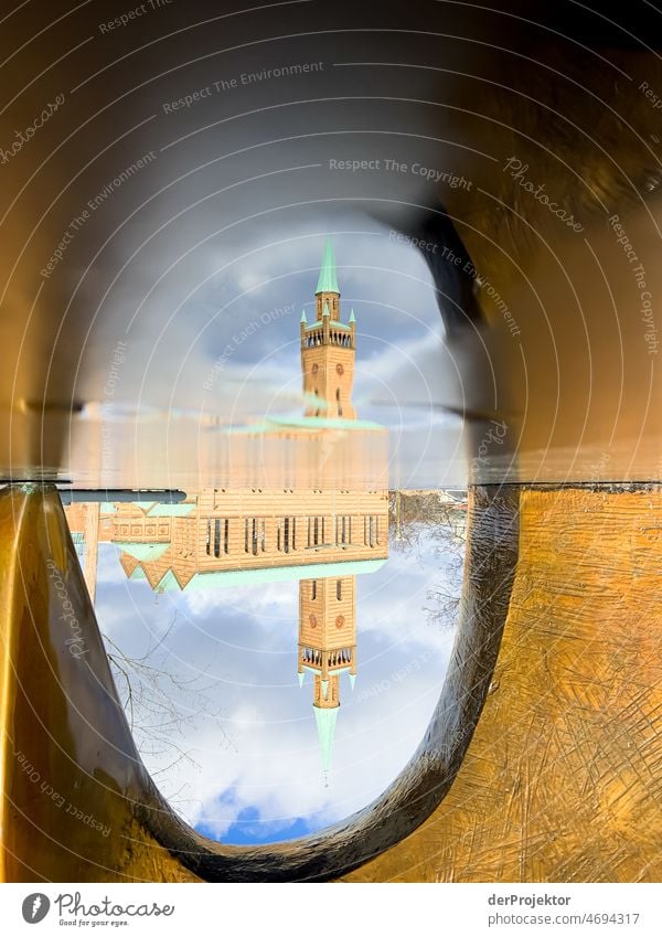 St. Matthew Church of the reflection of a puddle in Berlin Berlin center Vacation & Travel Beautiful weather Tourism City trip Freedom Sightseeing Adventure