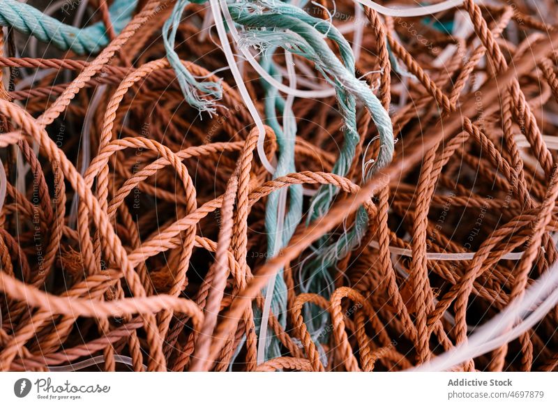 Tangled fishing nets in rippling river catch entangled bunch boat float fisherman rope ripple flow transport water pond sail heap vessel marine angler clear