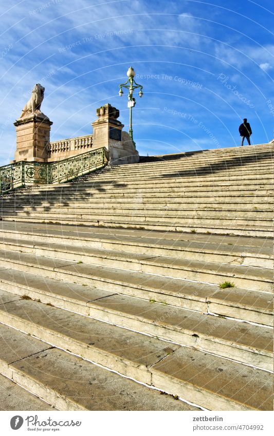 Marseille / Grand staircase at St. Charles station Old Old town Architecture saint charles station holidays France Historic downtown Medieval times