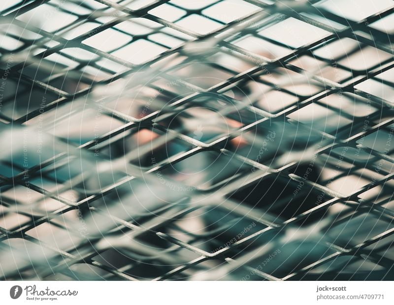 Designing behind metal grids Metal Grating Structures and shapes Abstract Detail Silhouette Network Sharp-edged Many Reaction background intersecting Boundary