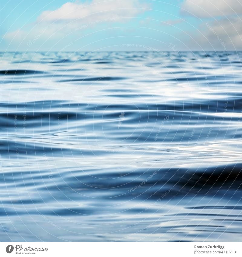 Gentle waves on the lake Surface of water Waves Water element texture background Liquid Sky Pure neat Nature Pattern Lake Ocean silent tranquillity Comforting