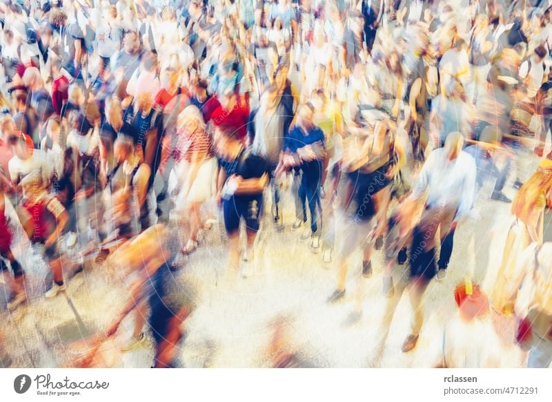 crowd of people in a shopping street new york walking group pedestrian rush blur mass concept germany seminar frankfurt anonymous architecture blurred business