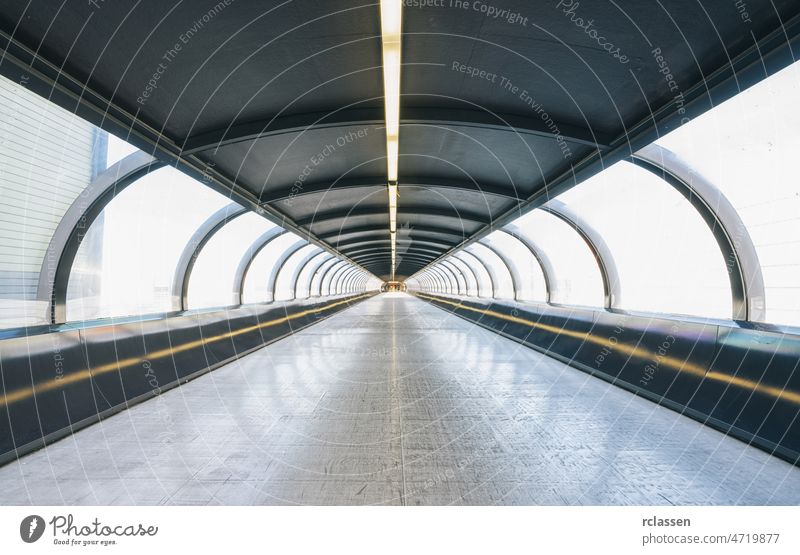Abstract Futuristic tunnel background future crowd airport station train city public technology abstract architecture area background sunlight window trade fair