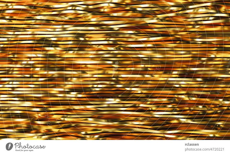 Beautiful, luxurious, luxury slices golden background. 3d illustration, 3d rendering premium abstract glamour elegant texture exclusive wallpaper metal vintage