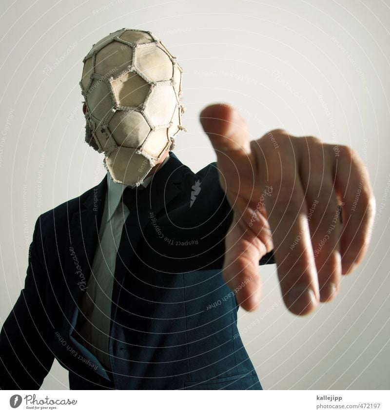 pull out all the stops Sports Ball sports Foot ball Head Arm Hand Fingers 1 Human being Fashion Clothing Suit Tie Target Indicate Player Forefinger World Cup