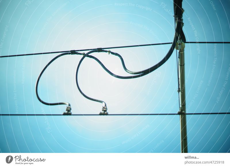 double tension in public transport Overhead line Catenary Electricity Transmission lines contact wire Double contact wire Traction current line direct current