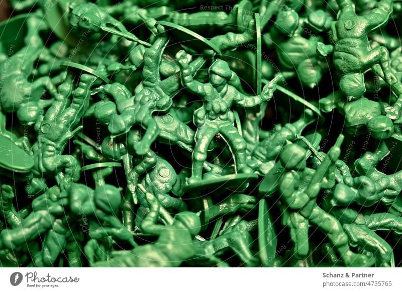 many green plastic toy soldiers Soldier Toys war toys War Attack Heap Uniform Rifle Handgun Plastic Army military armed Weapons Command Combat