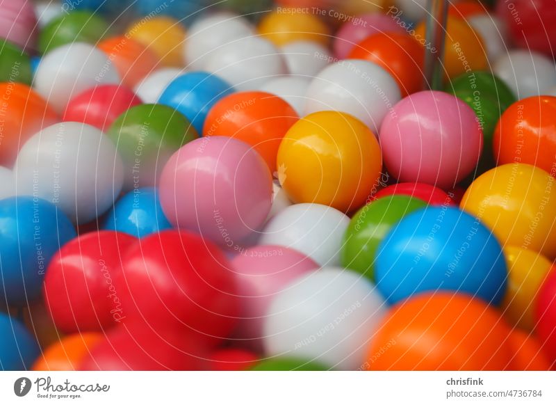 Round colorful gum balls in gumball machine Chewing gum Candy Gumball machine Infancy Nostalgia Retro Vending machine Past Sugar nibble Dentist Sphere Ball