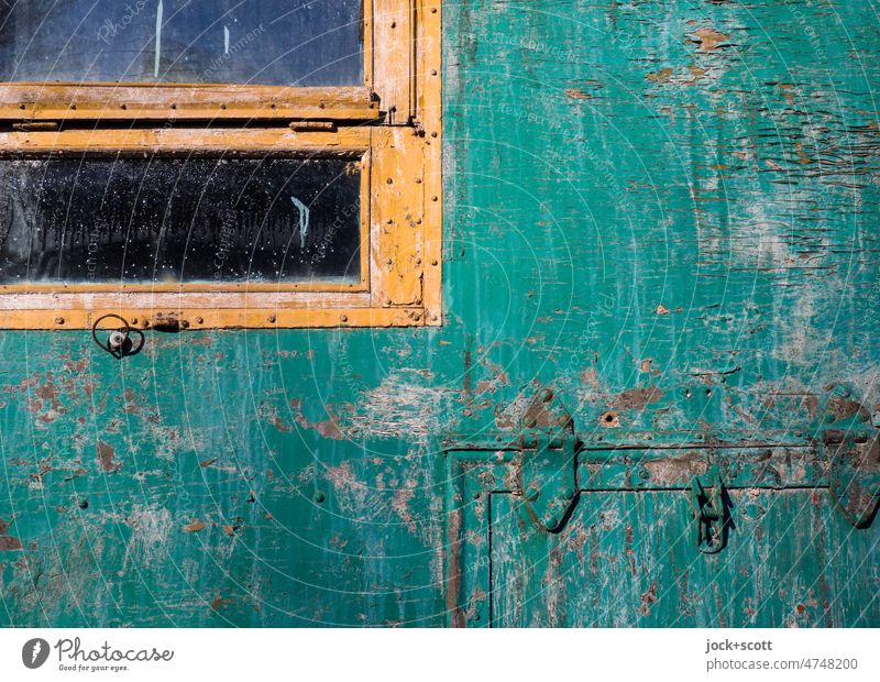 desolate color green meets brown Window Brown Green Old Wood Weathered Whitewashed Wall (building) Russian Surface structure Carriage Decoration Style Desolate