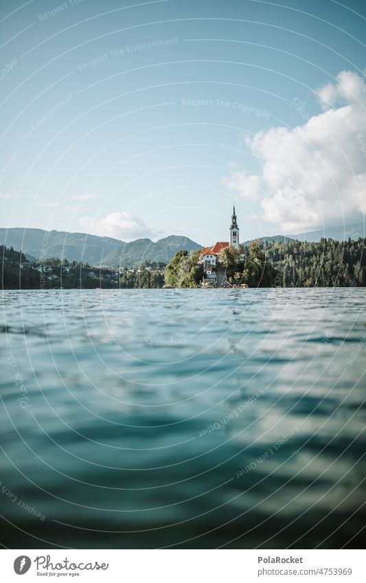 #A0# Are'e Bled? lake bled Lake Lakeside Water Slovenia Church Church spire Mountain lake Surface of water