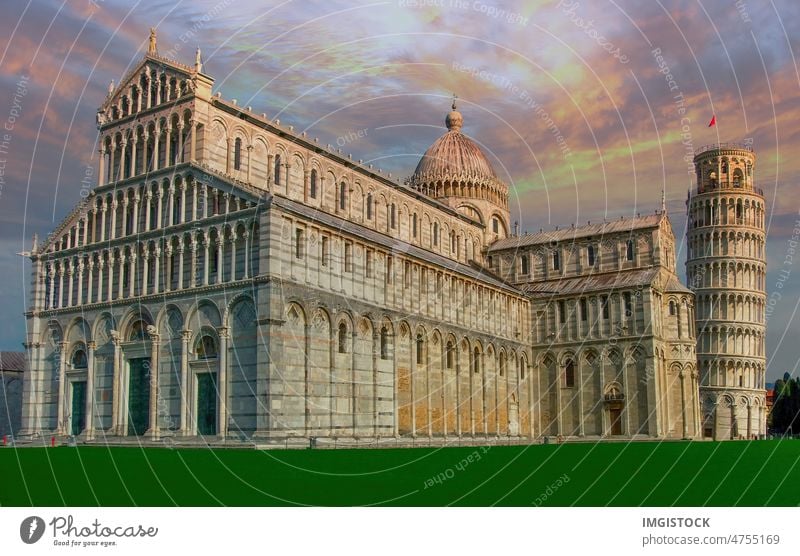 Cathedral of Pisa Italy architecture attraction banner baptistery baptistry bell blue building campanile cathedral church city culture day dei dome duomo europe