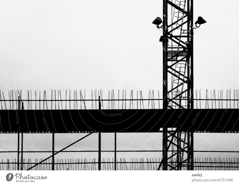 top of page Construction site Silhouette Construction crane work Workplace Ambitious Above Crane Exterior shot Work and employment Industry Sky Clouds Detail