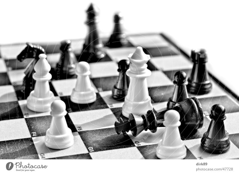 ChessMATT Black Chessboard Checkered Might White King ruler Lady Runner tumbled Like Close-up
