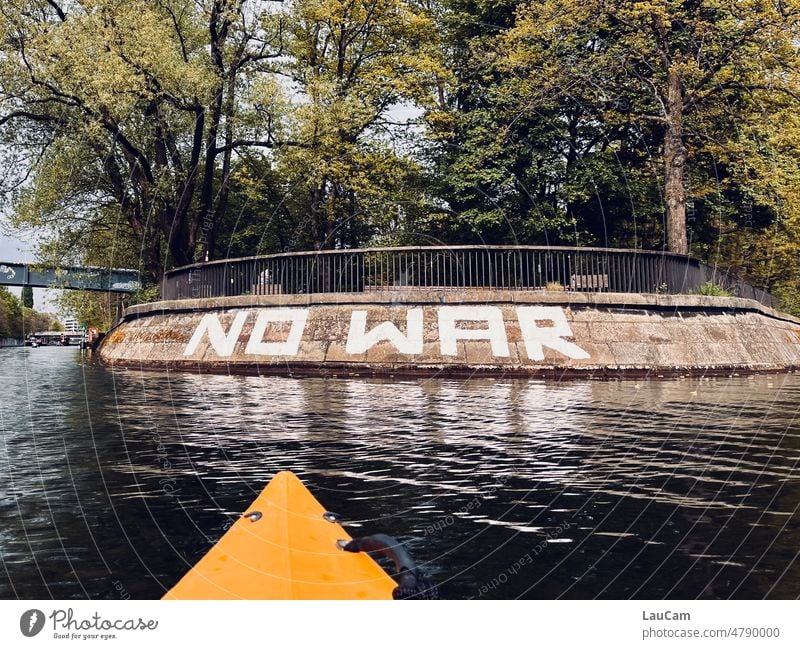 no war Peace War Ukraine Hope Solidarity Peace Wish Ukraine war peace Freedom Symbols and metaphors Protest protest demonstrate Opinion Water Paddling Kayak