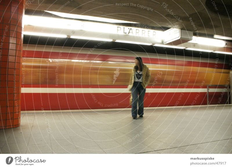 frantic Underground London Underground Logistics Driving Subsoil Passenger Woman Movement Lawn Commuter trains Human being