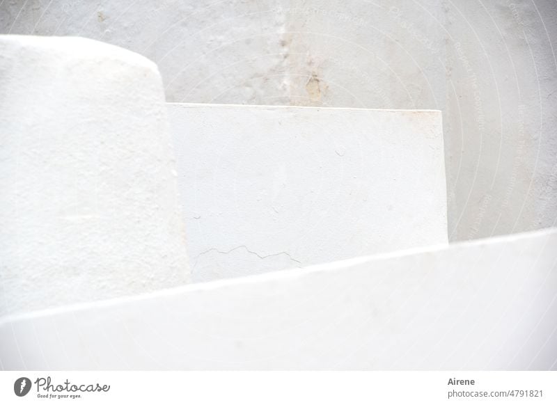 variations of white White Wall (building) Wall (barrier) cubistic Architecture Mediterranean whitewashed lime white extensive Facade Building Manmade structures