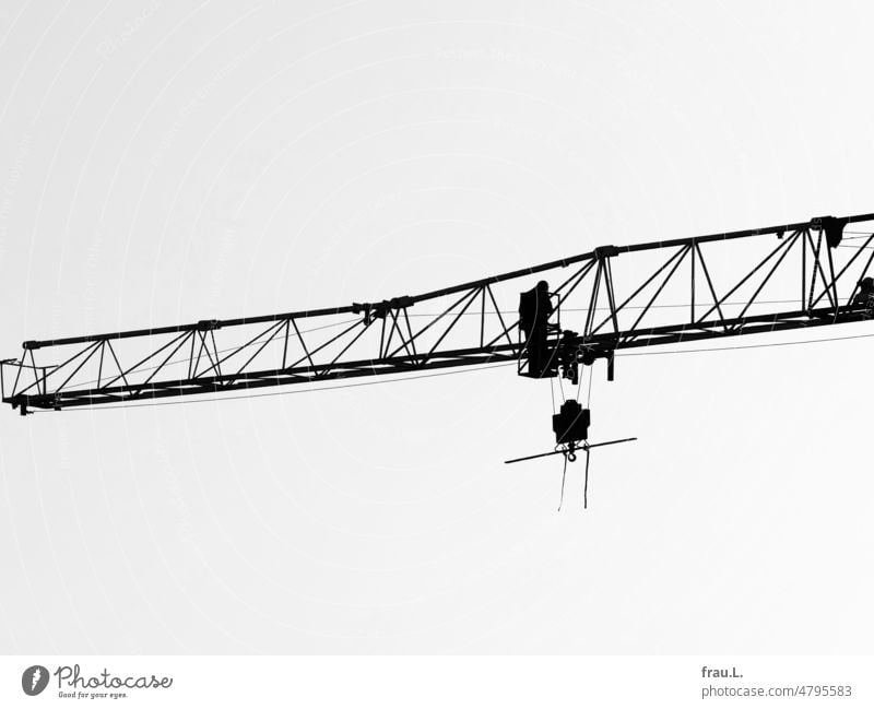 Crane repair Man Sky Unafraid of heights Working man Technician crane boom housing House building labour work