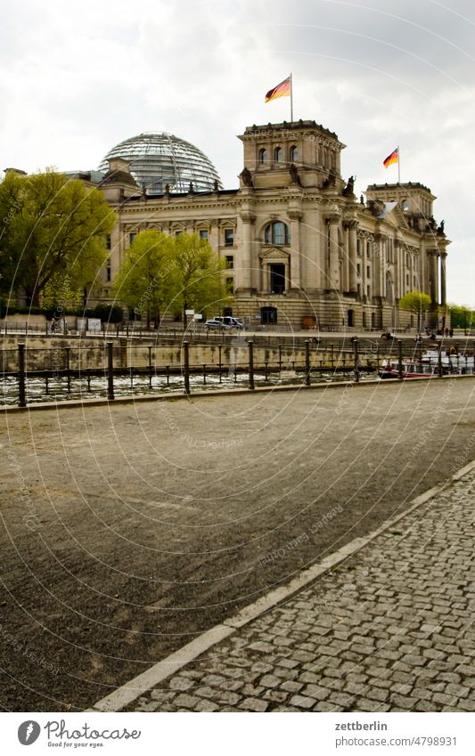 Reichstag building in the government district Architecture Berlin Bundestag Germany Capital city Parliament Government government buildings government quarter