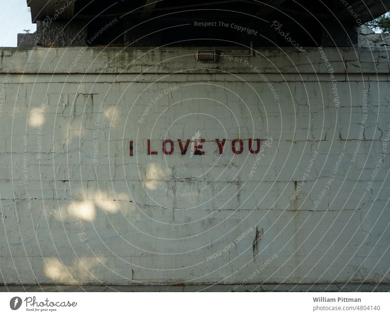 I Love You Street Art Street art Graffiti Characters Creativity Facade Letters (alphabet) Mural painting Exterior shot