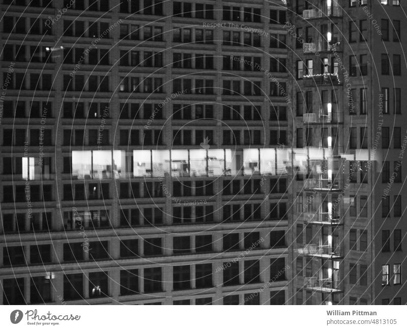 City Reflection Black & white photo Exterior shot Building Architecture Manmade structures Facade Capital city Downtown