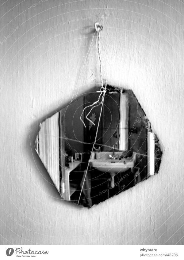 wash one's hands of sins Black White Mirror Hang Wire Tap False Opposite reflection Water