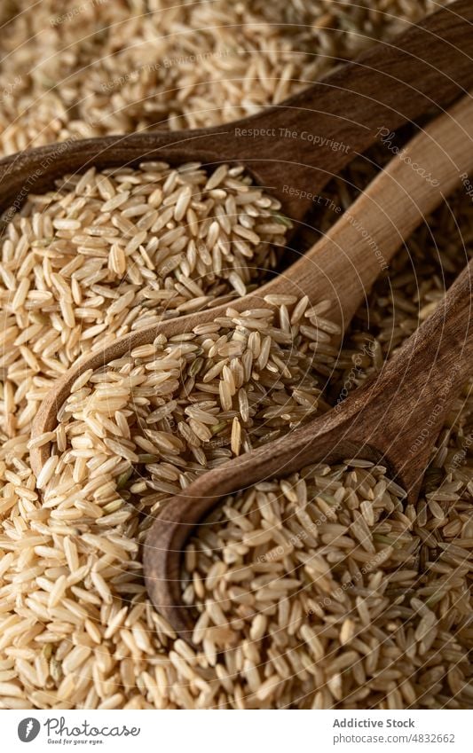 Raw wholewheat rice grain food various assorted spike agriculture dried natural ingredient organic dry healthy uncooked seed nutrition heap cuisine cereal bunch
