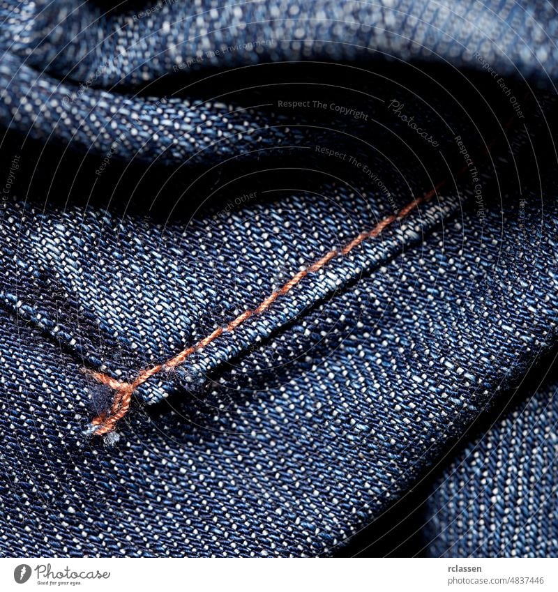 Blue jeans macro scuffed cotton Blue Jeans fold pants clothing material pattern texture washing tapped tissue garment cut washed stonewashed Denim pocket