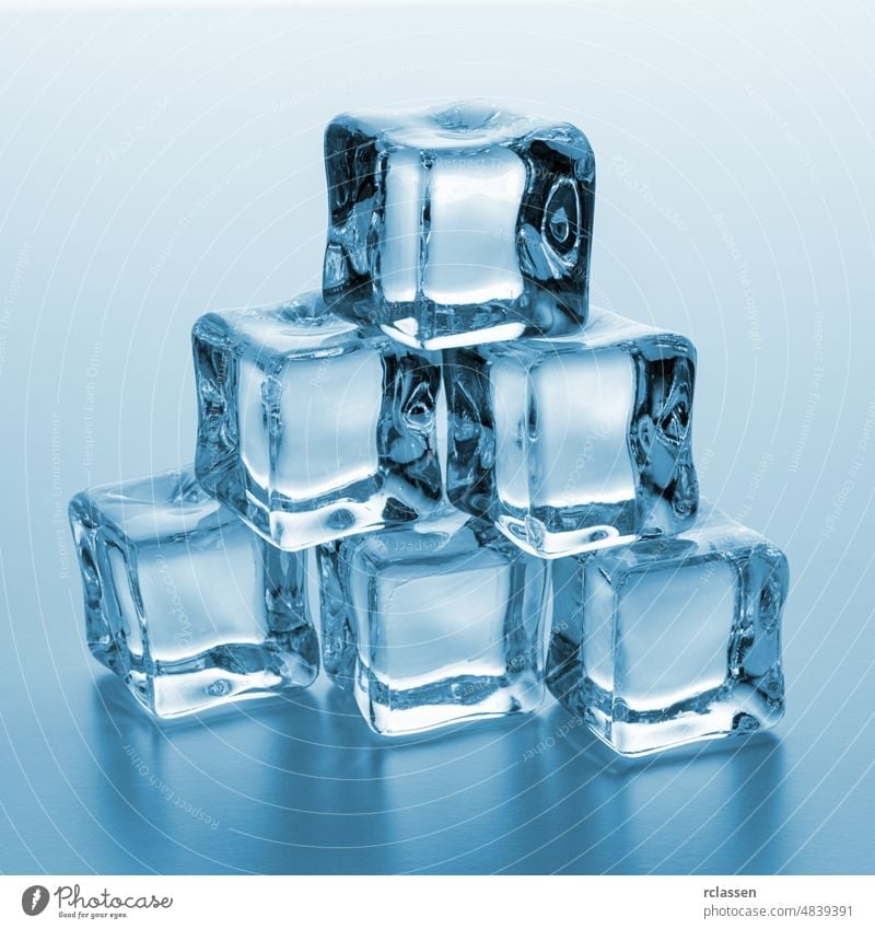 heap of clear ice cubes - a Royalty Free Stock Photo from Photocase