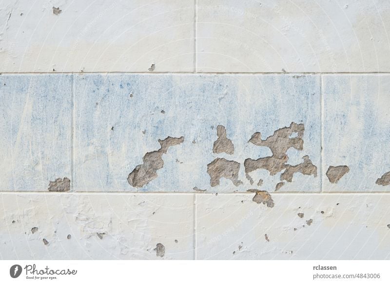 old weathered cement wall texture and background blue color grunge urban white abstract pastel blank stained retro vintage concrete dirty stucco aged rusty