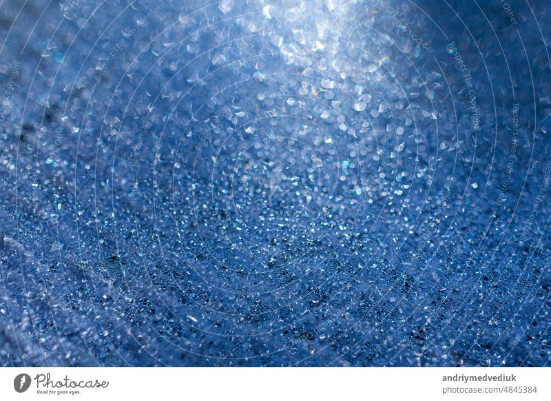 Close up water drops on blue background, Water drop in macro photography. selective focus aqua texture pantone nature background weather abstract bright bubbles