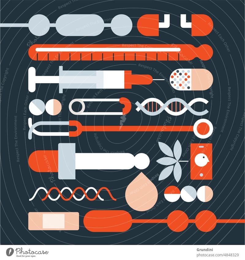 Medical equipment medical equipment medical illustration medical icons infographics information illustration pharma health simple graphics