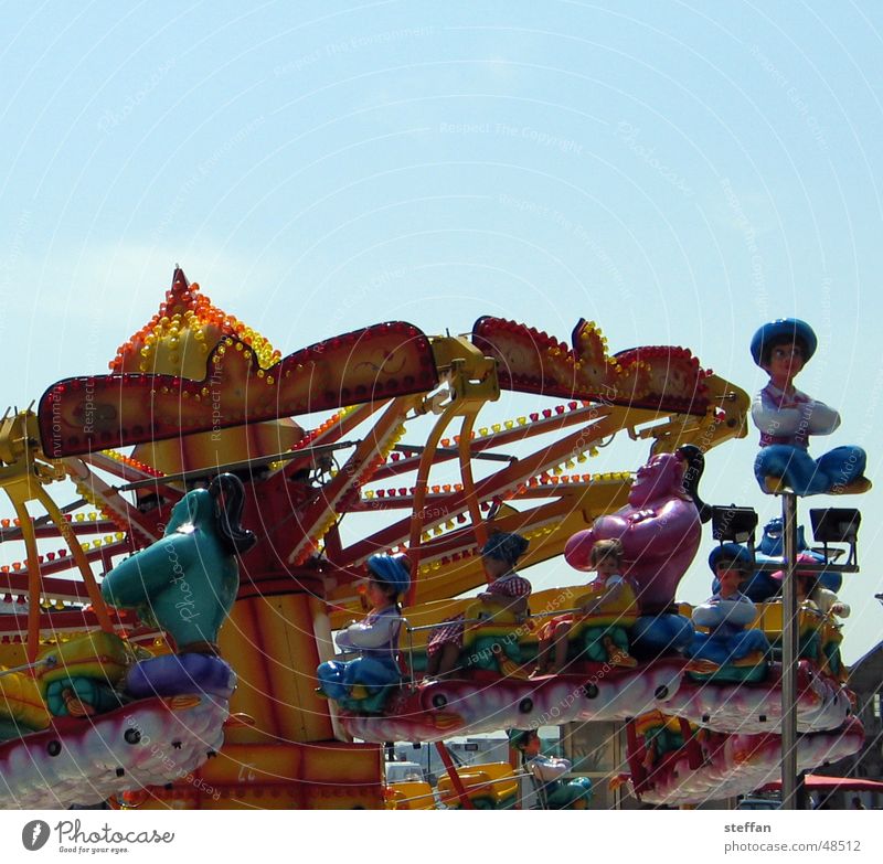 please board the train! Fairs & Carnivals France Aladdin Multicoloured Child carousel Sky