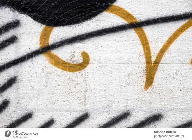 golden swing Graffiti street art detail Black Gold White whorls Ornament creatively dash hatching strokes Abstract sprayed spray paint Swing Curved background