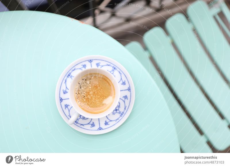 Old fashioned coffee cup on turquoise table Coffee Cup Mug Beverage Breakfast Drinking Table Caffeine Café background