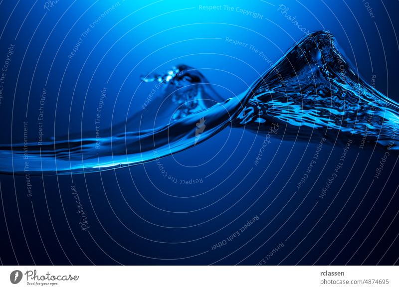 Water Curved Wave bathtub motion bubble blue transparent thirst moisture tiles liquid fresh background clear wet sea freshwater ecology nature splash purity