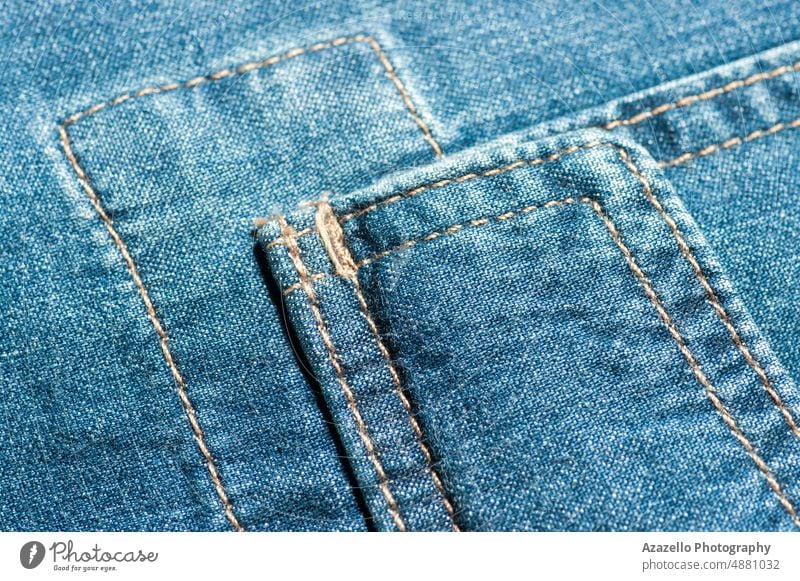 Blue jeans background. Close up view of jeans material. style close up minimalism still life blue texture cloth trousers tradition trend business brand comfort
