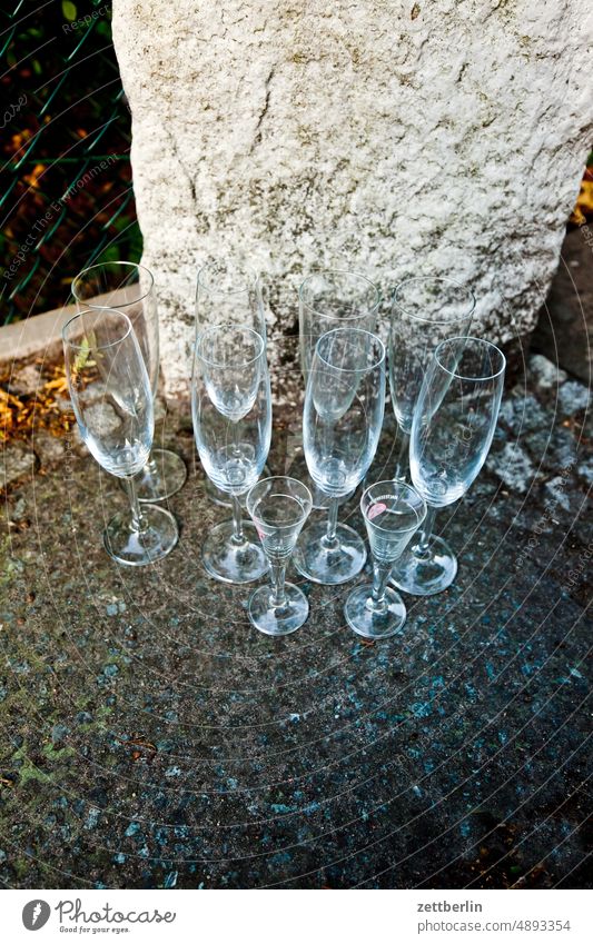 Eight glasses and two glasses dish washing equipment Crockery drink Glass Glasses Household Party Champagne glass Stand Drinking off Wine glass wine glasses