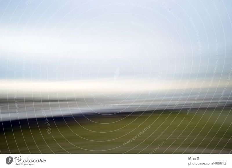 intoxication Nature Coast Movement Abstract Line Stripe Blur Meadow Clouds Colour photo Subdued colour Exterior shot Deserted Copy Space left Copy Space right